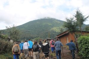 Hiking Mount Bisoke in Rwanda