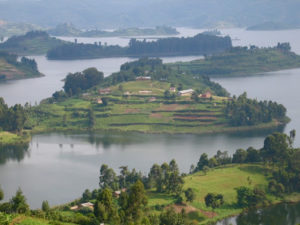 Lake Bunyonyi in Uganda